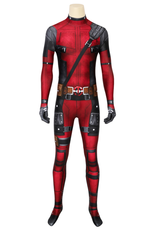 2020 New Deadpool Wade Wilson Cosplay Costume Halloween Outfit Jumpsuit Mask