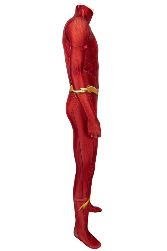 New The Flash Season 5 Barry Allen Cosplay Costume Halloween Outfit Jumpsuit Mask