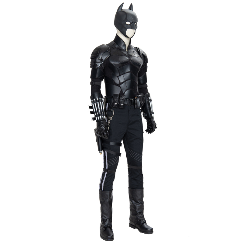 2021 Movie The Batman Bruce Wayne Cosplay Costume Fancy Halloween Outfit Adult Man Superhero