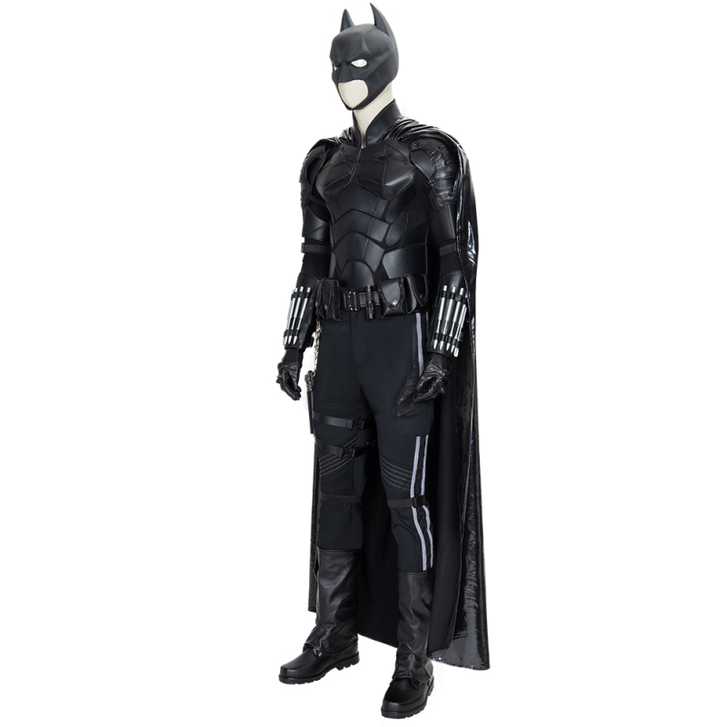 2021 Movie The Batman Bruce Wayne Cosplay Costume Fancy Halloween Outfit Adult Man Superhero