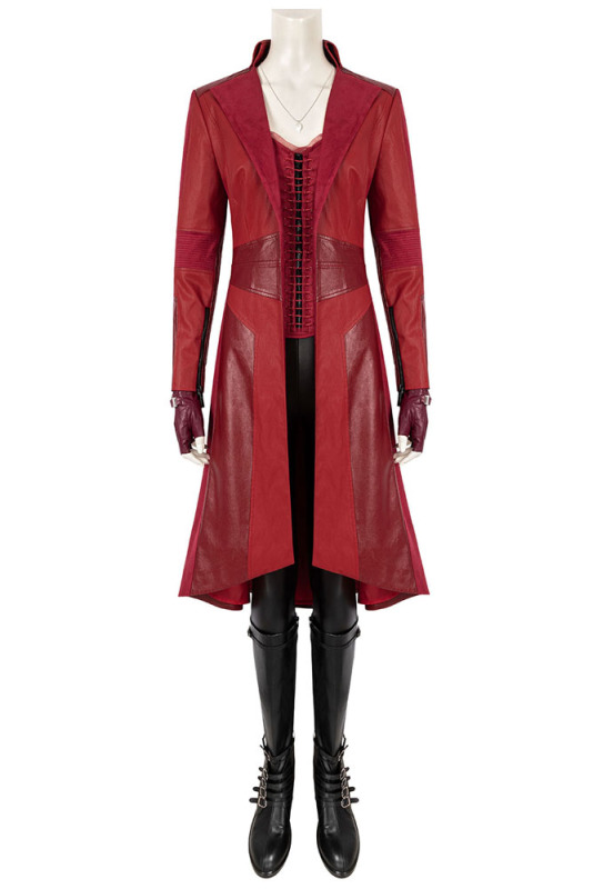 Avengers 4: Endgame Scarlet Witch Wanda Maximoff Cosplay Costume Outfit