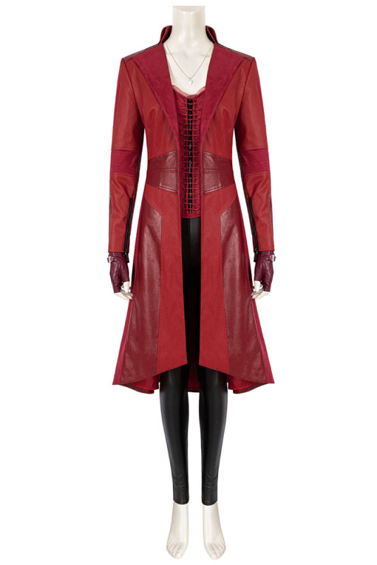Avengers 4: Endgame Scarlet Witch Wanda Maximoff Cosplay Costume Outfit