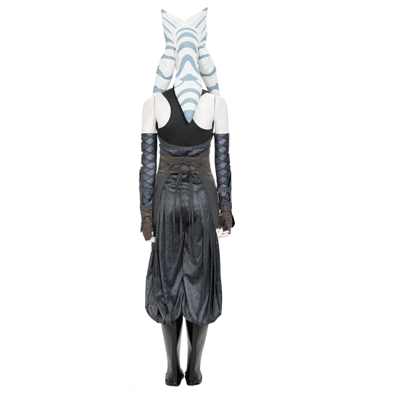 Star Wars The Mandalorian Ahsoka Tano Cosplay Costume Women Leather Outfit