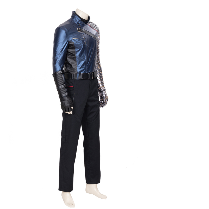 Movies The Falcon and the Winter Soldier Cosplay Winter Soldier Costumes Bucky Barnes Outfit Uniform Halloween Carnival Custom