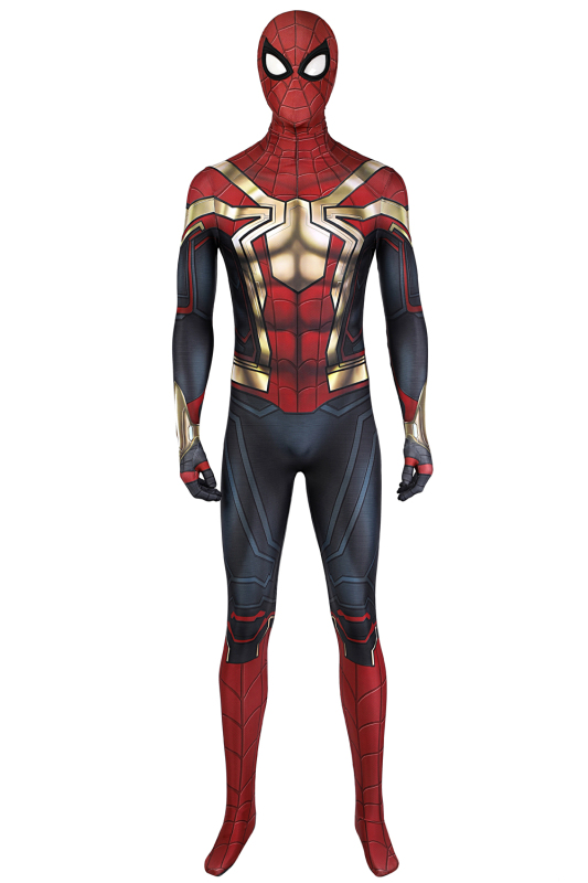 2022 New Spider-Man 3 No Way Home Peter Parker Integrated Suit Cosplay Costume Halloween Outfit Jumpsuit Mask Men Set