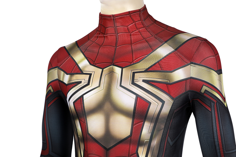 2022 New Spider-Man 3 No Way Home Peter Parker Integrated Suit Cosplay Costume Halloween Outfit Jumpsuit Mask Men Set