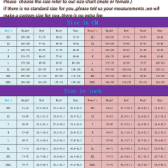 refer to our size chart