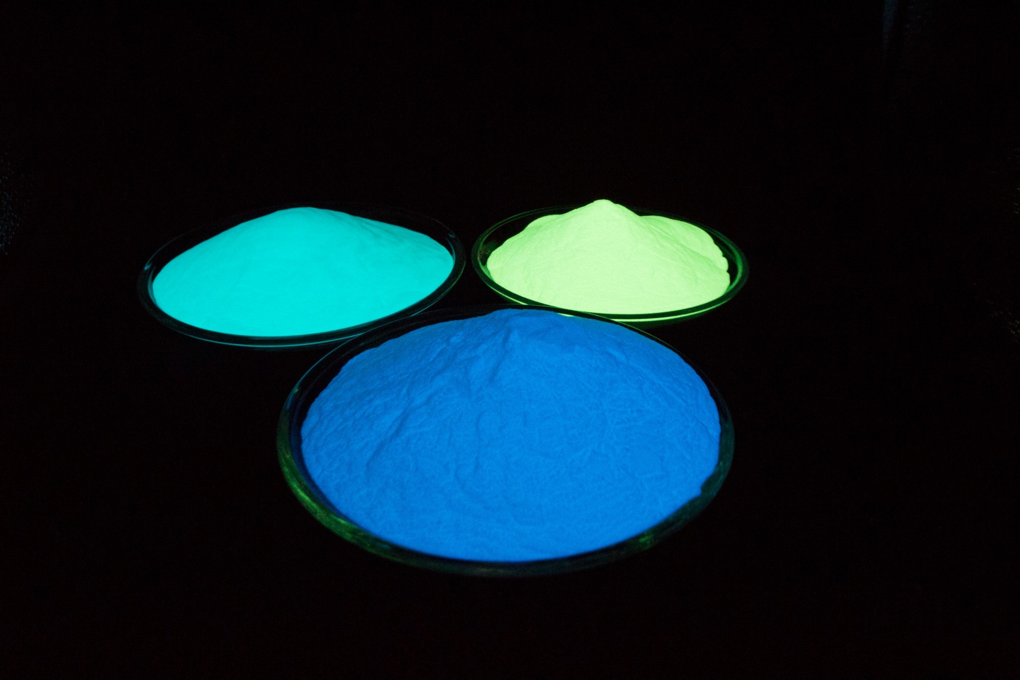 Blue Green Light Glow in Dark Pigment