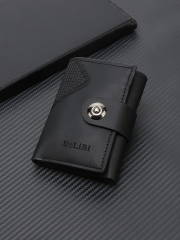 Men's Letter Pattern Embossed PU Wallet