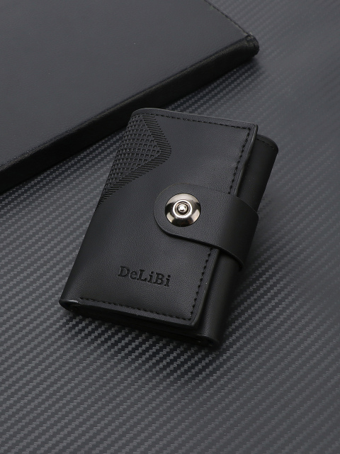 Men's Letter Pattern Embossed PU Wallet