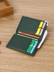 Men's PU Ultra-thin Portable Credit Card Holder