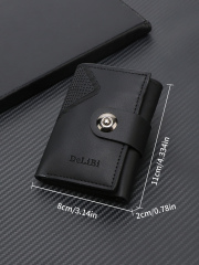 Men's Letter Pattern Embossed PU Wallet