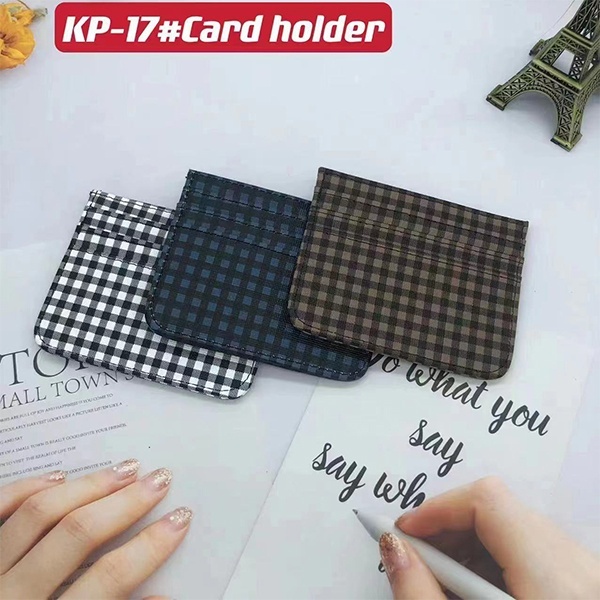 Men's PU minimalist card bag