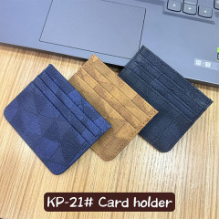 Men's PU minimalist card bag