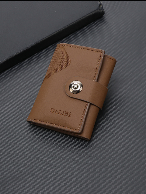 Men's Letter Pattern Embossed PU Wallet