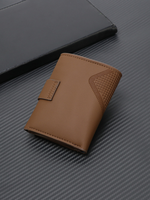 Men's Letter Pattern Embossed PU Wallet