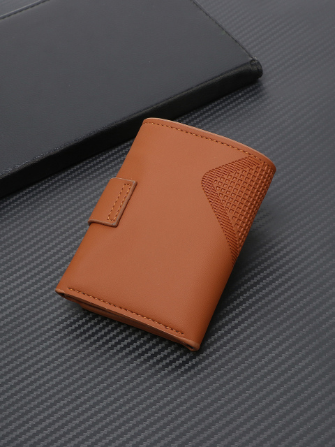 Men's Letter Pattern Embossed PU Wallet
