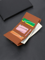 Men's Letter Pattern Embossed PU Wallet