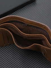 Men's Letter Pattern Embossed PU Wallet