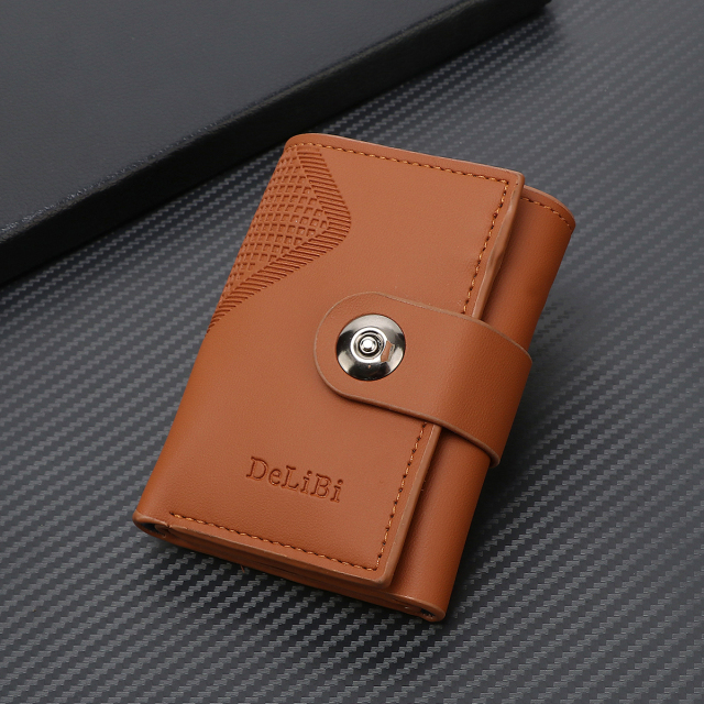 Men's Letter Pattern Embossed PU Wallet