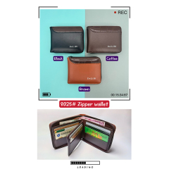 Dollar PU zip wallet