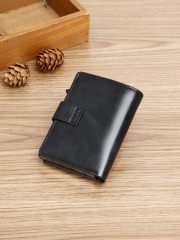 Men's PU Business Automatic Bullet Credit Card Holder