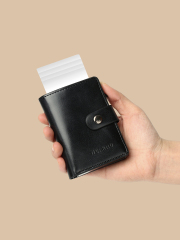 Men's PU Business Automatic Bullet Credit Card Holder