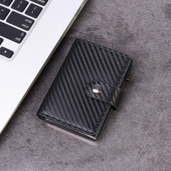 Men's PU Business Automatic Bullet Credit Card Holder