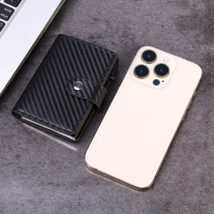 Men's PU Business Automatic Bullet Credit Card Holder