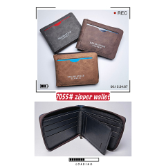 Dollar PU zip wallet