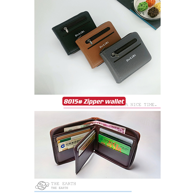 Dollar PU zip wallet