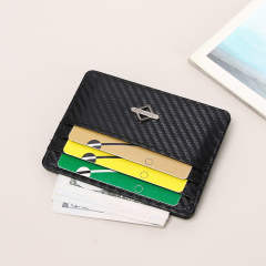 Men's PU minimalist card bag