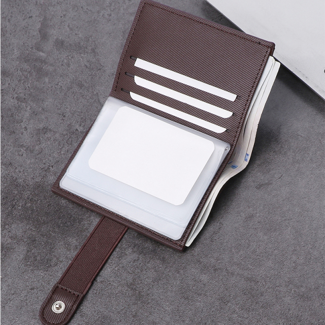 Men's PU minimalist card bag