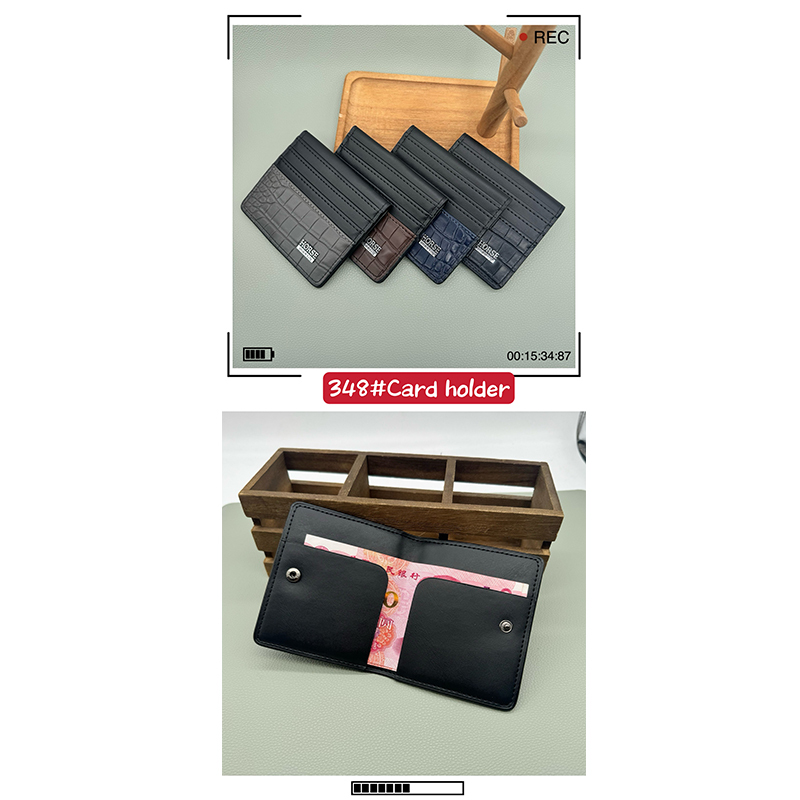 Men's PU minimalist card bag