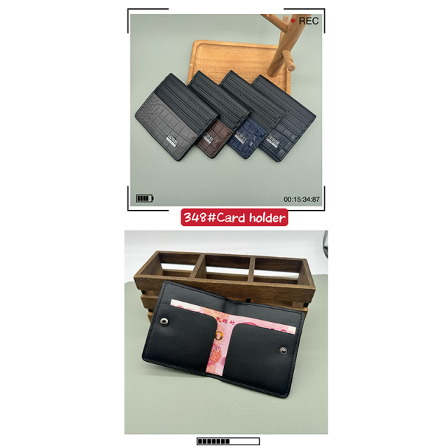 Men's PU minimalist card bag