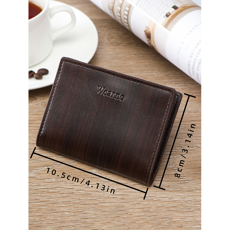 Men's PU minimalist card bag