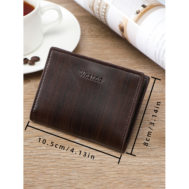 Men's PU minimalist card bag