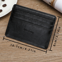 Men's PU minimalist card bag