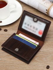 Men's PU minimalist card bag