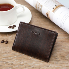 Men's PU minimalist card bag