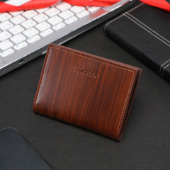 Men's PU minimalist card bag