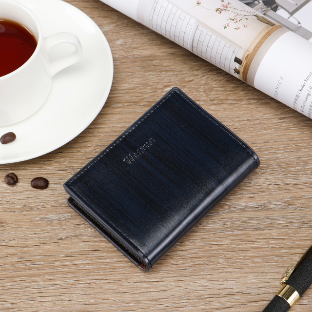 Men's PU minimalist card bag