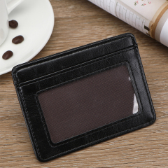 Men's PU minimalist card bag