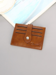 Men's PU minimalist card bag