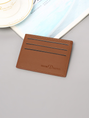 Men's PU minimalist card bag