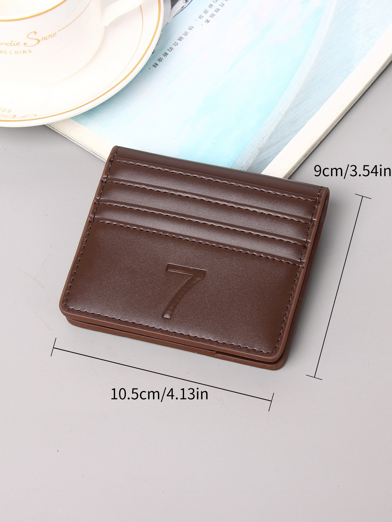 Men's PU minimalist card bag