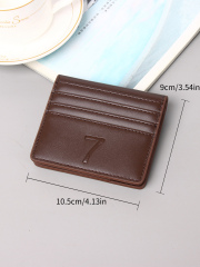 Men's PU minimalist card bag