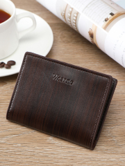 Men's PU minimalist card bag