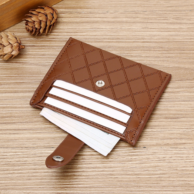 Men's PU minimalist card bag