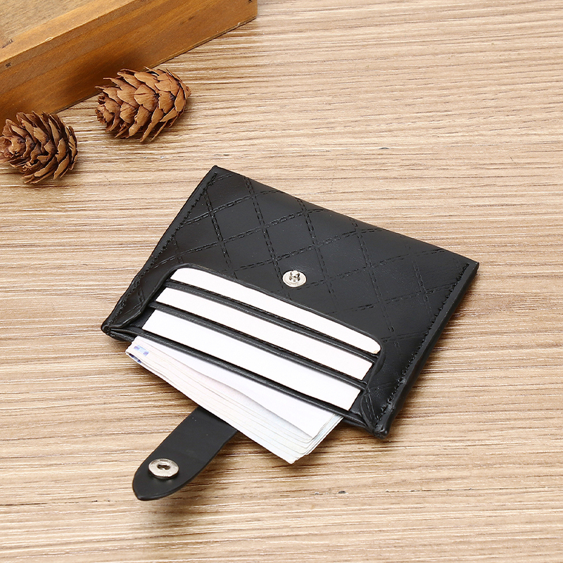 Men's PU minimalist card bag